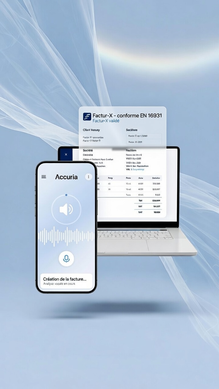 Accuria – création de facture vocale et Factur-X