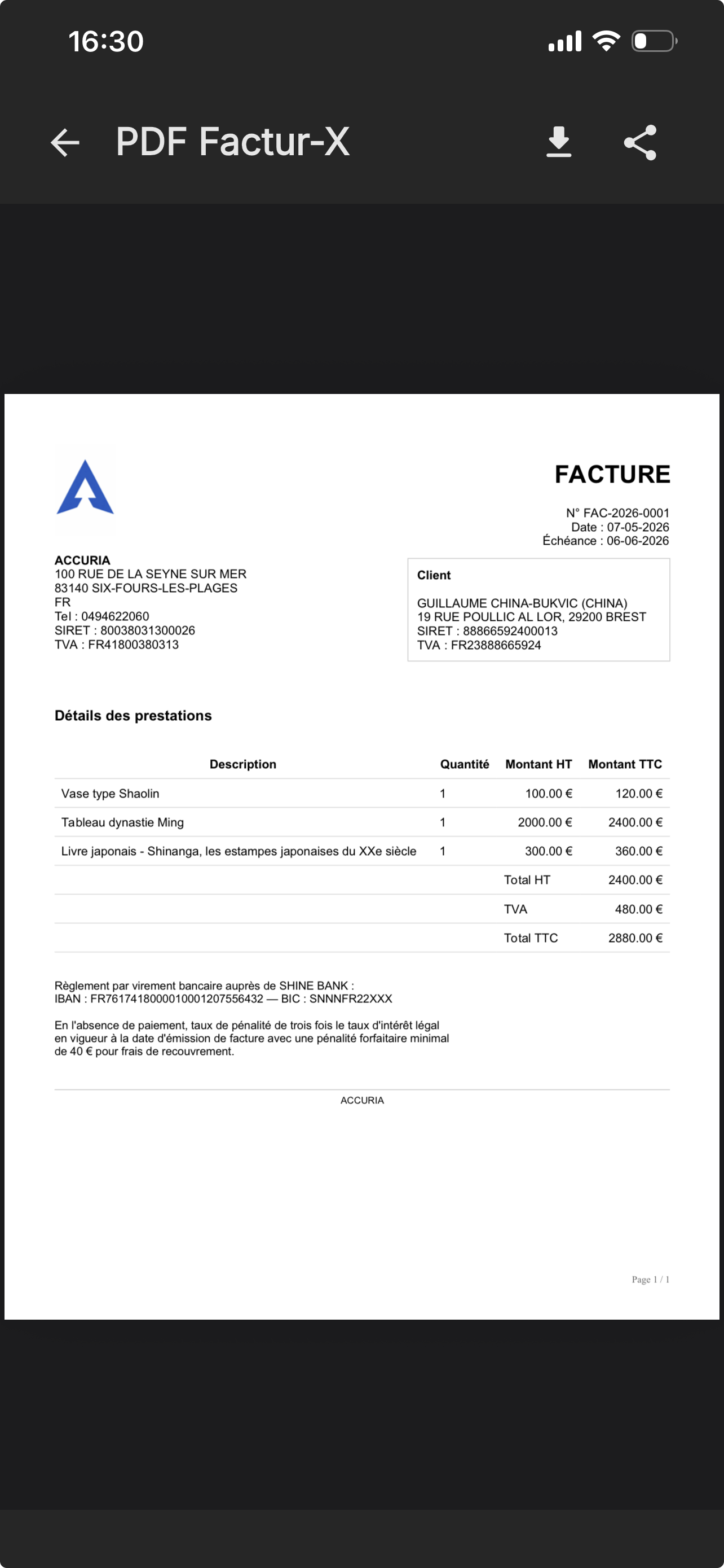 Accuria Factur-X